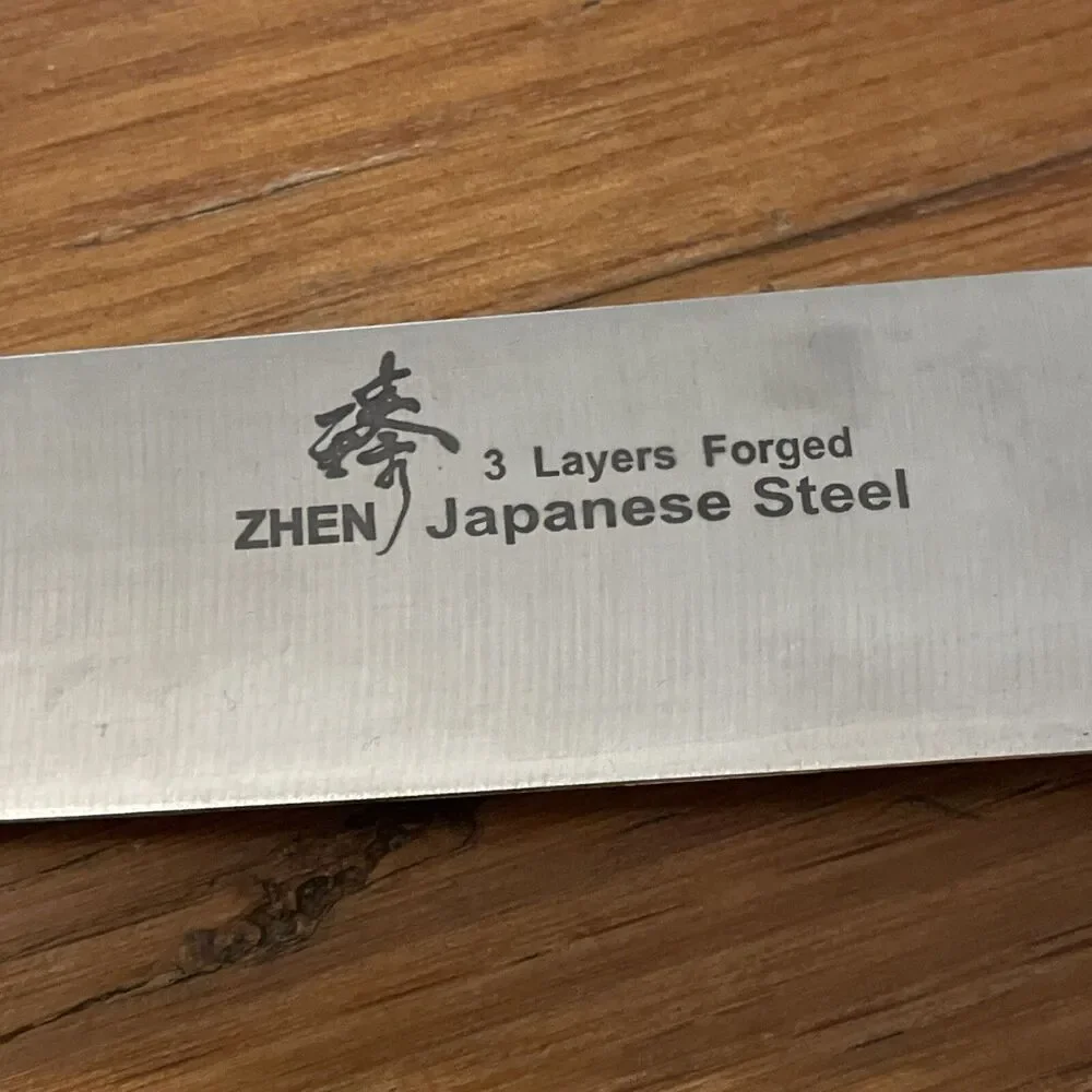 Zhen Premium Kitchen Knife 3 Layers Forged Japanese Carbon Steel 8